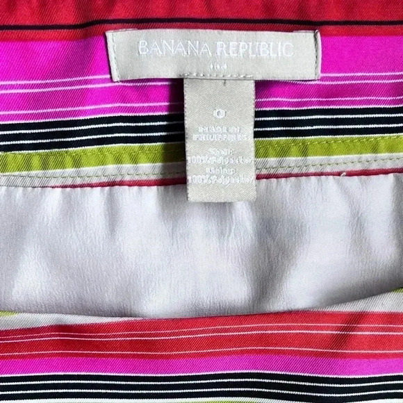 Banana Republic Dopamine Striped Color-block Sleeveless Sheath Dress Size 0 - Picture 8 of 8